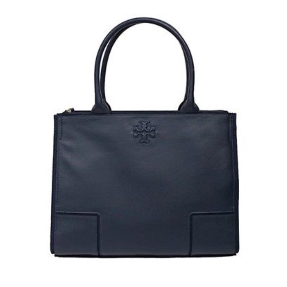 Tory Burch Ella Leather Canvas Tote
